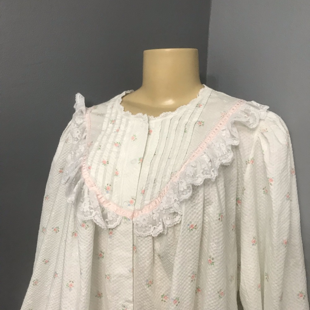 Gilligan o malley shabby chic vintage nightgown L - Picture 3 of 7